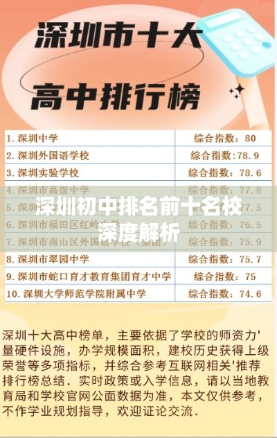 深圳初中排名前十名校深度解析